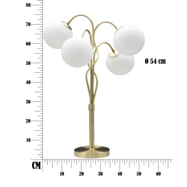 LAMPA STOŁOWA GLAMY 4 ŚWIATŁA Ø 53x74 cm